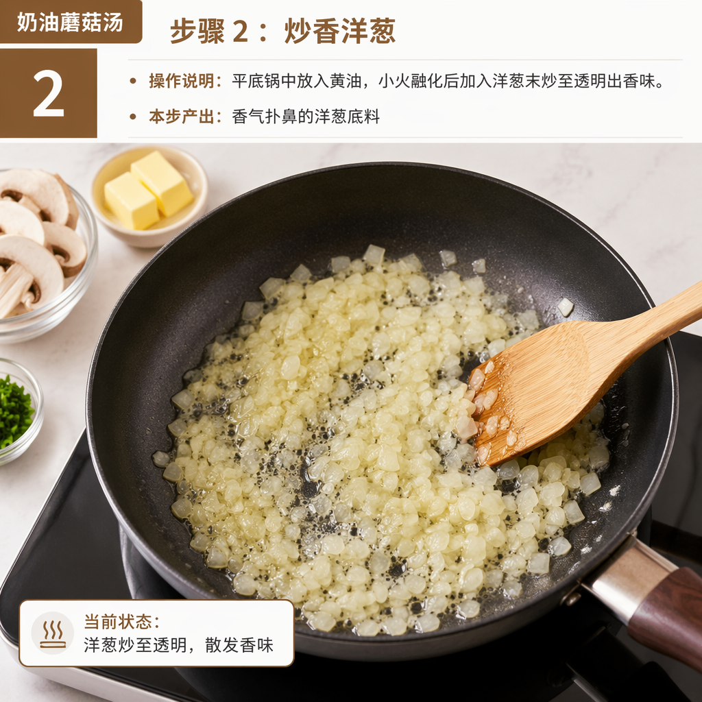 Step 2: Sauté the Onion
