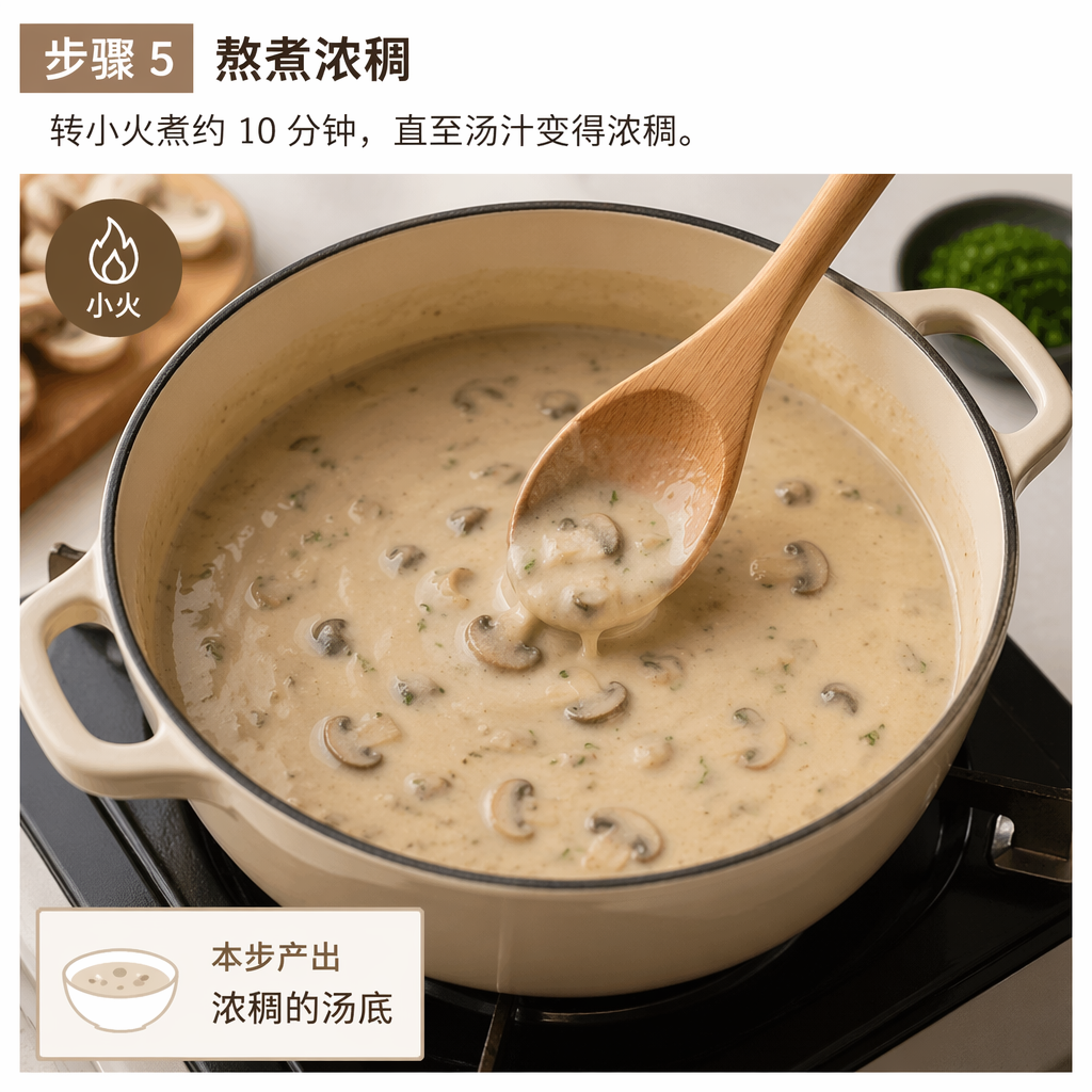 Step 5: Simmer Until Thickened