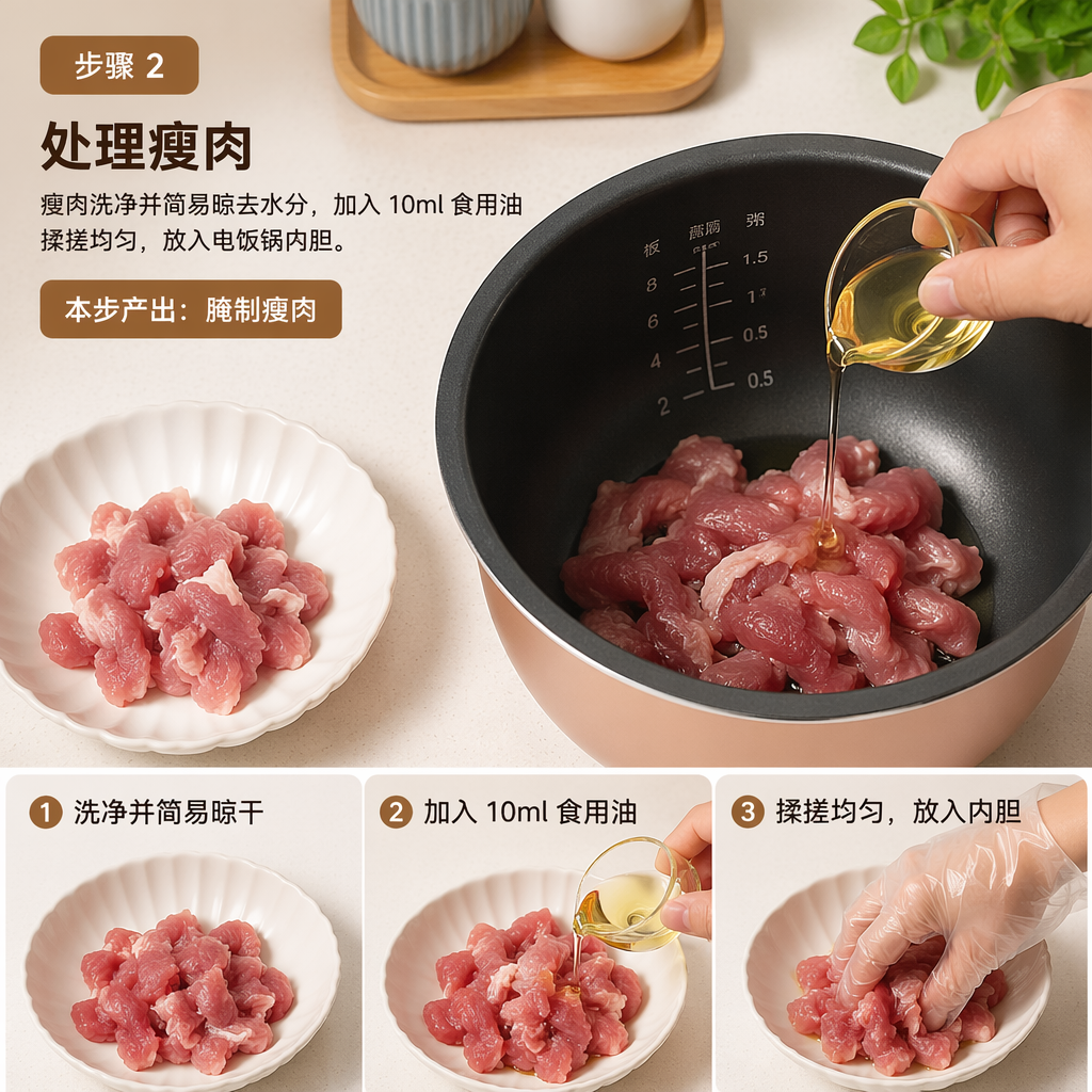 Step 2: Prepare the Lean Pork