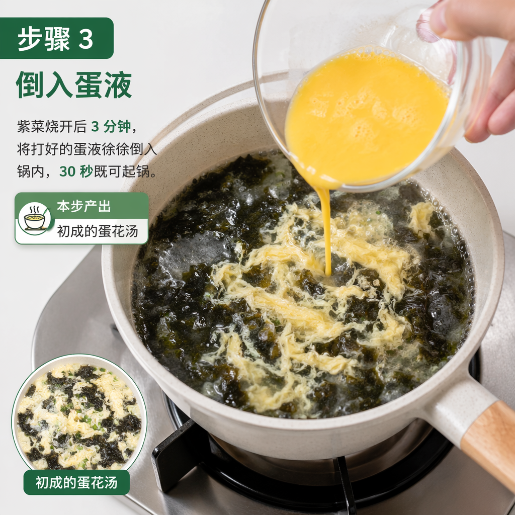Step 3: Pour in the Egg Mixture