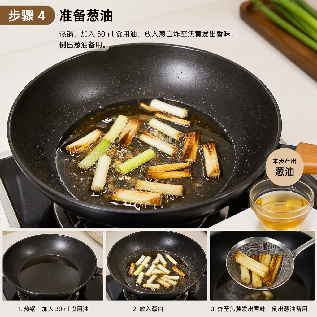 Step 4: Make the Scallion Oil
