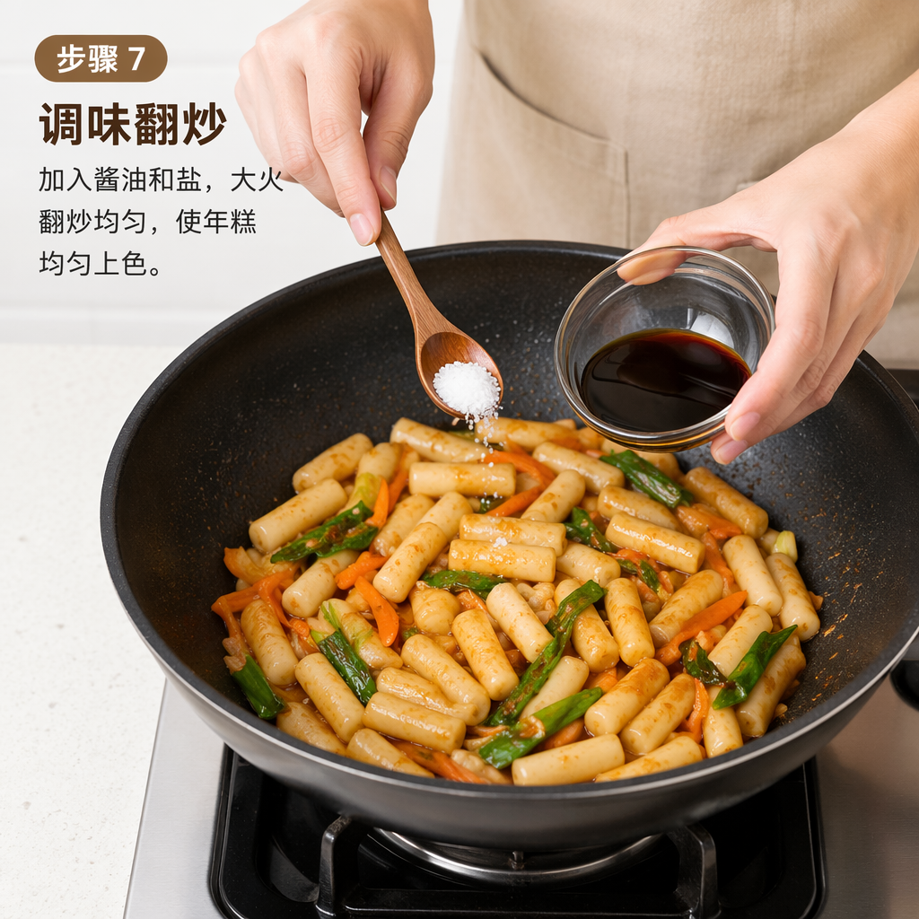 Step 7: Season and Stir-Fry