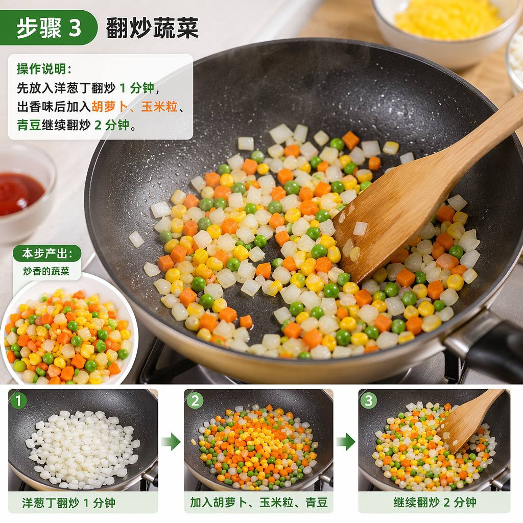 Step 3: Sauté the Vegetables
