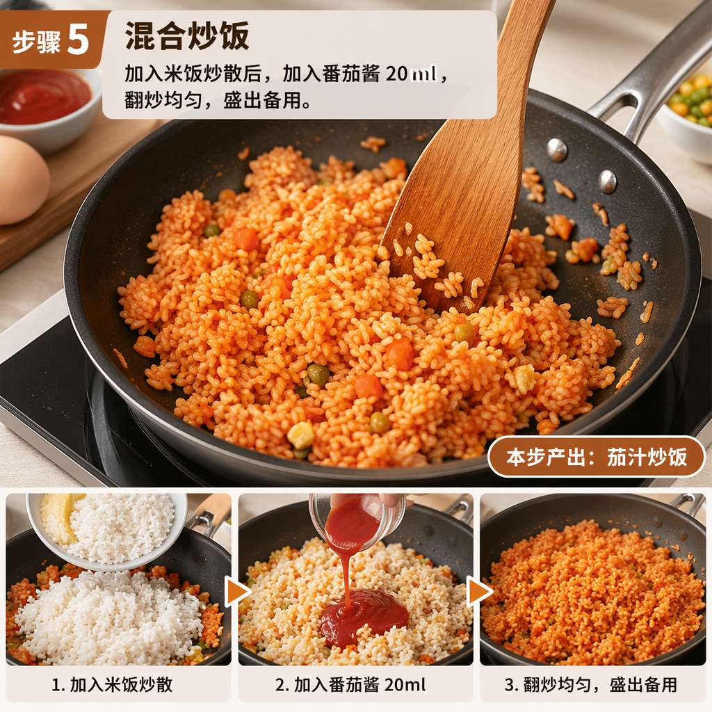 Step 5: Mix the Fried Rice