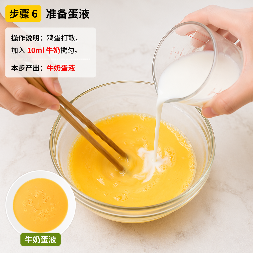 Step 6: Prepare the Egg Mixture