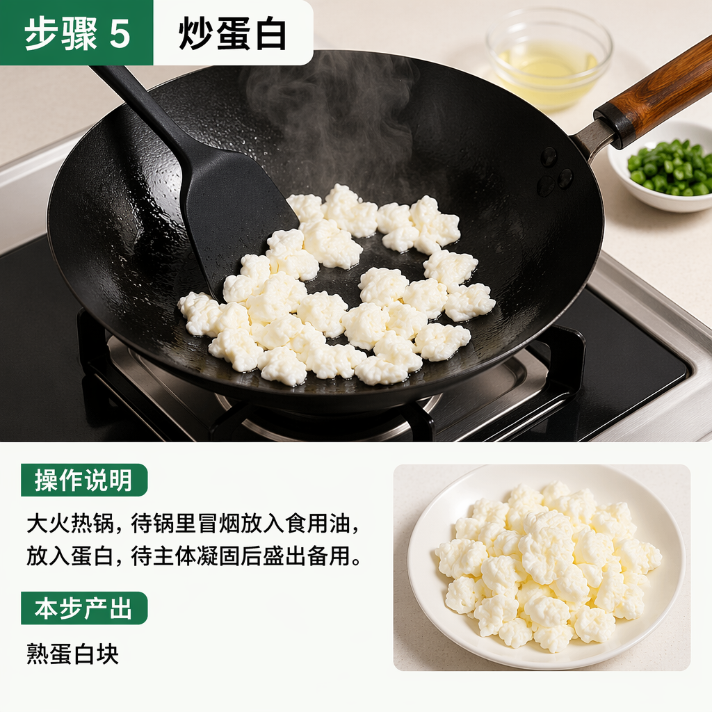 Step 5: Cook the Egg Whites