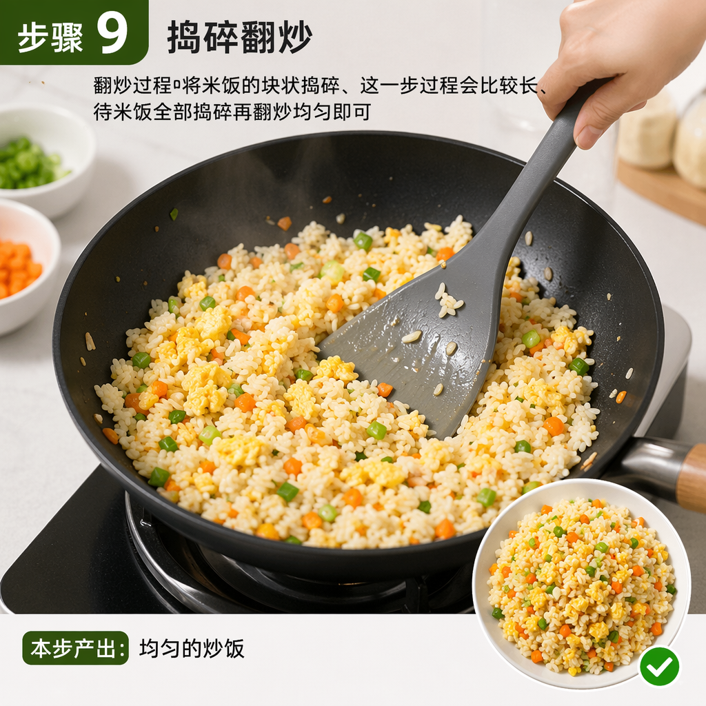 Step 9: Break Up and Stir-Fry