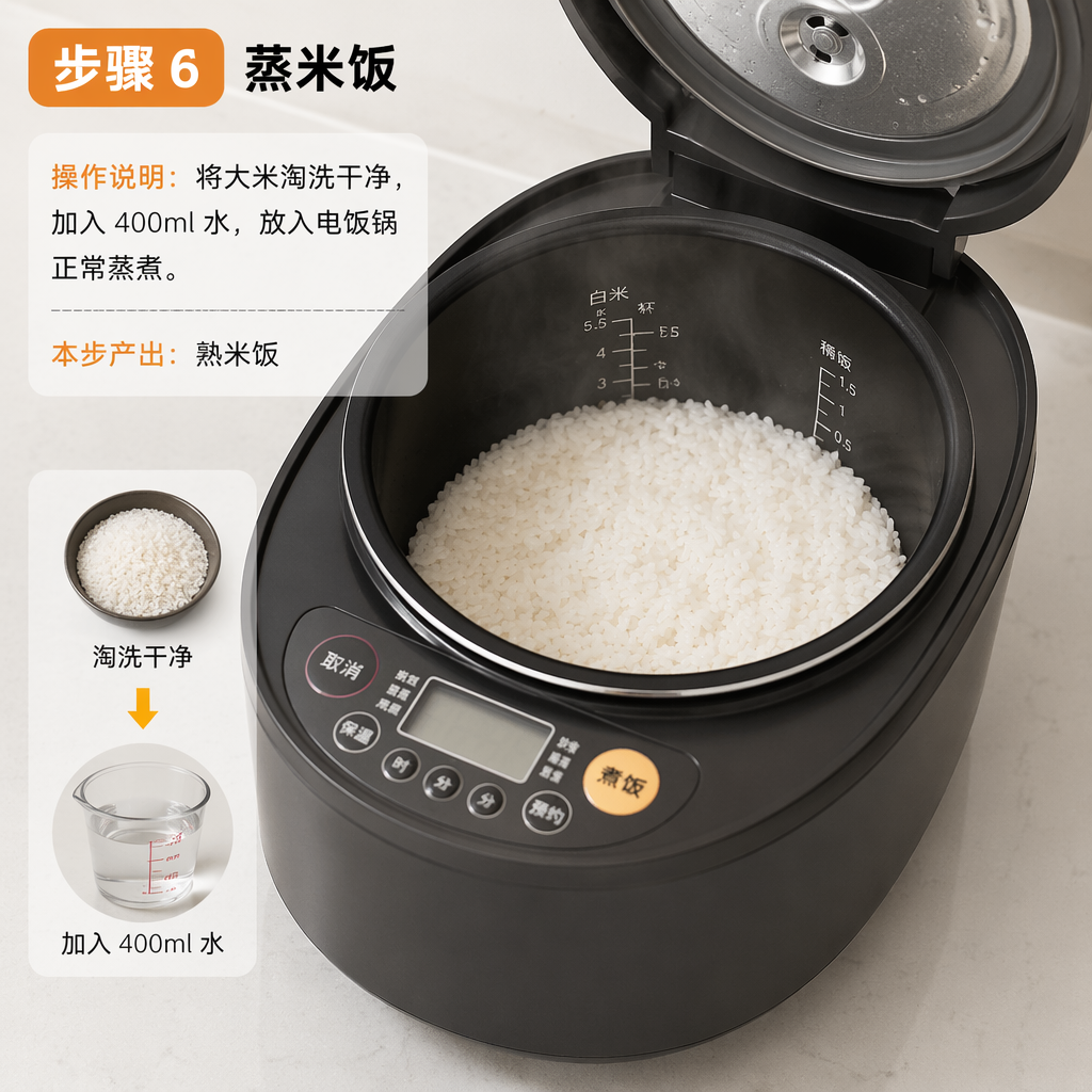 Step 6: Cook the Rice