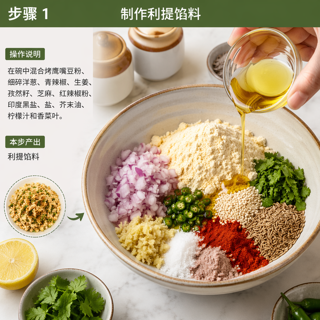 Step 1: Prepare the Litti Filling