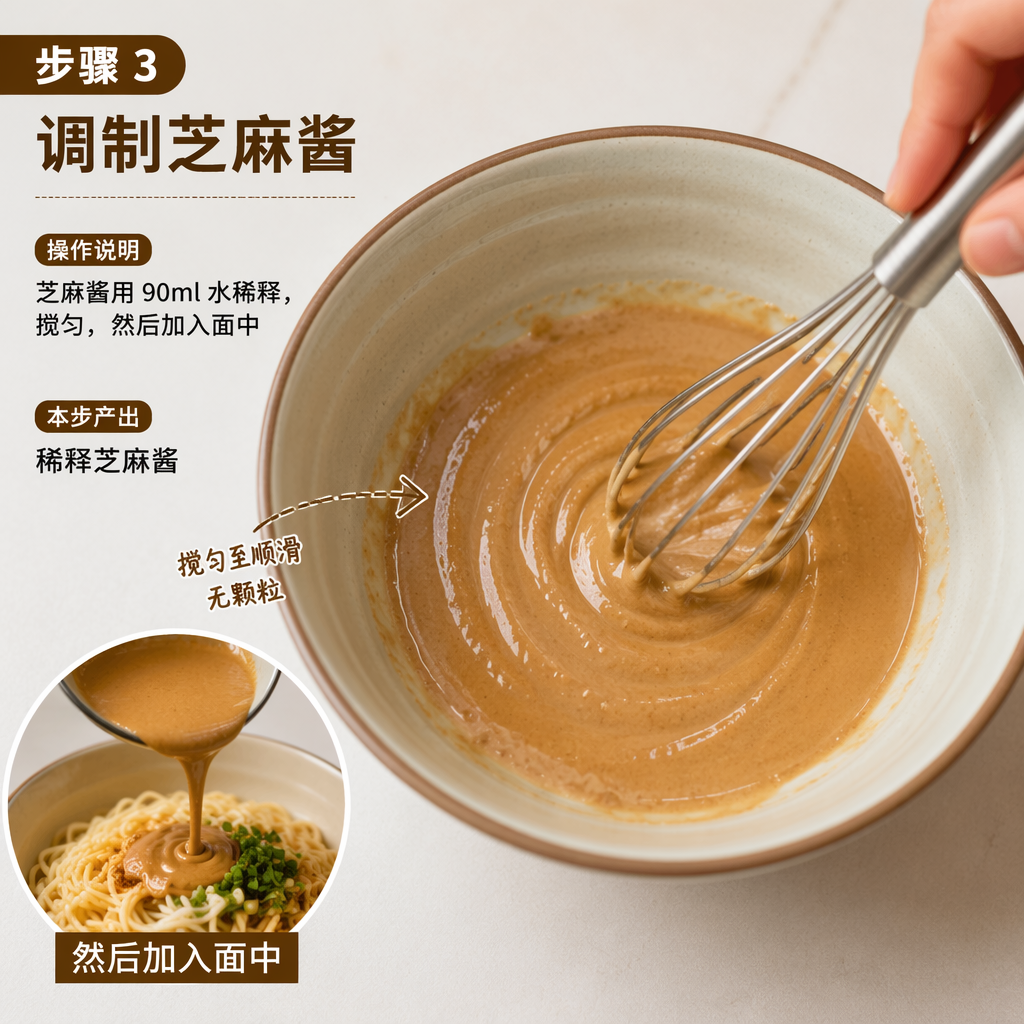 Step 3: Prepare the Sesame Paste