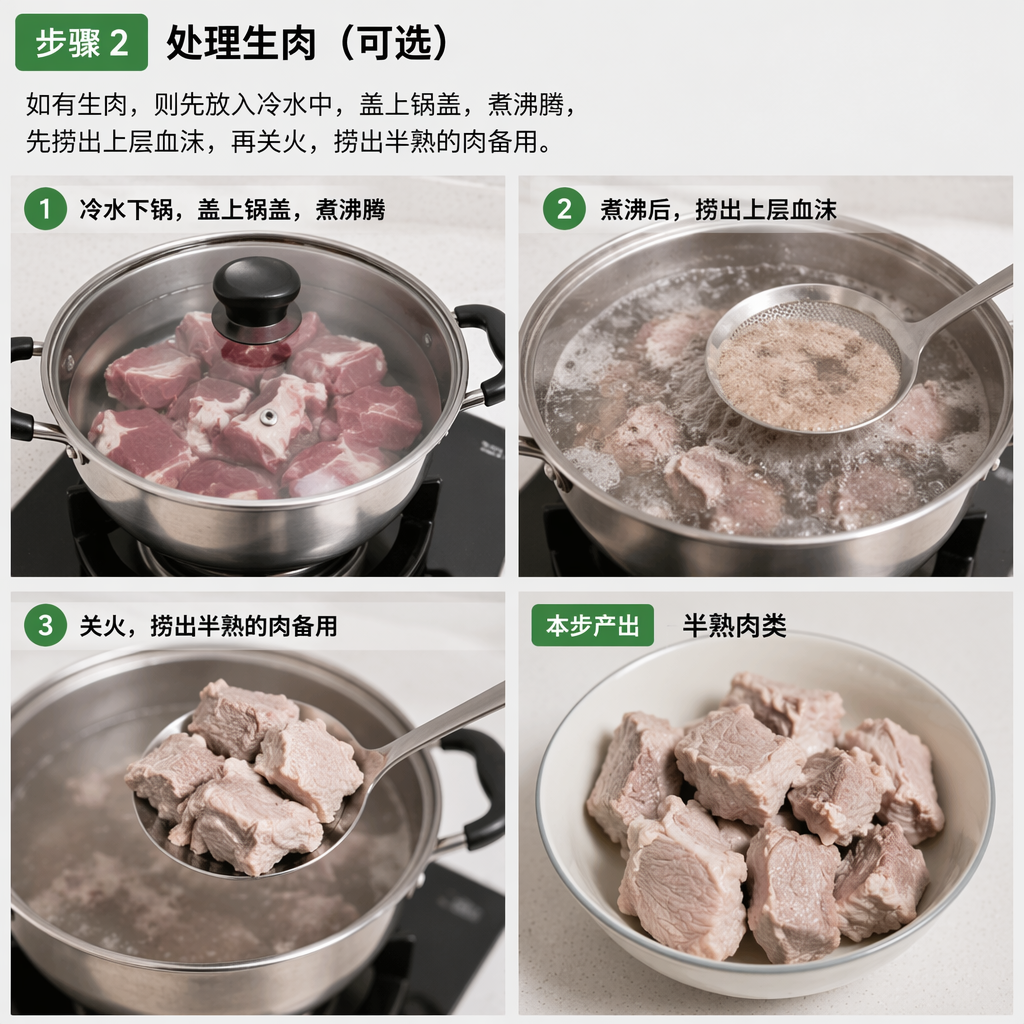 Step 2: Prepare Raw Meat (Optional)