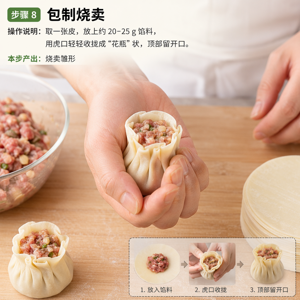 Step 8: Wrap the Shumai