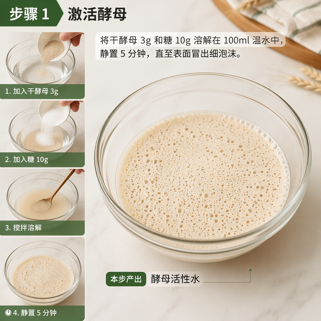 Step 1: Activate the yeast