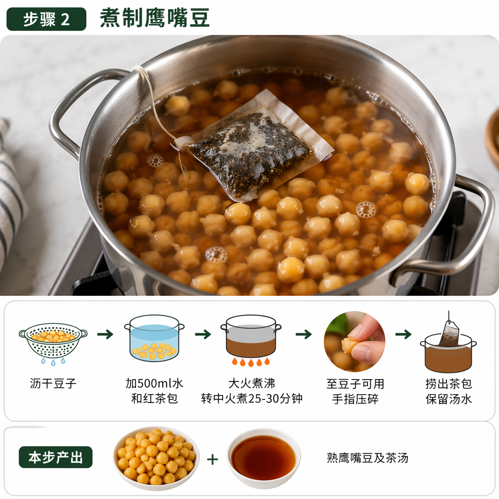 Step 2: Cook the chickpeas