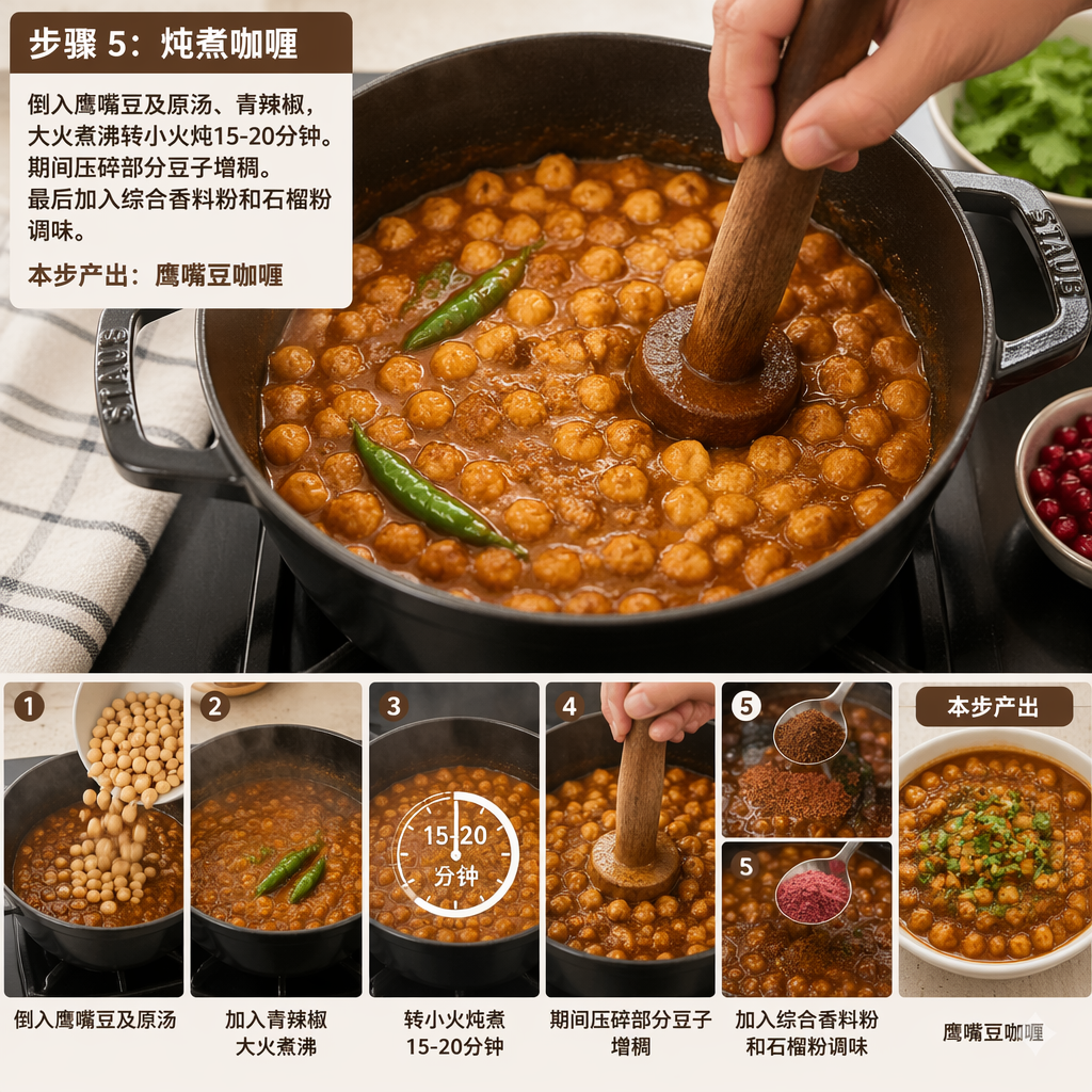 Step 5: Simmer the curry