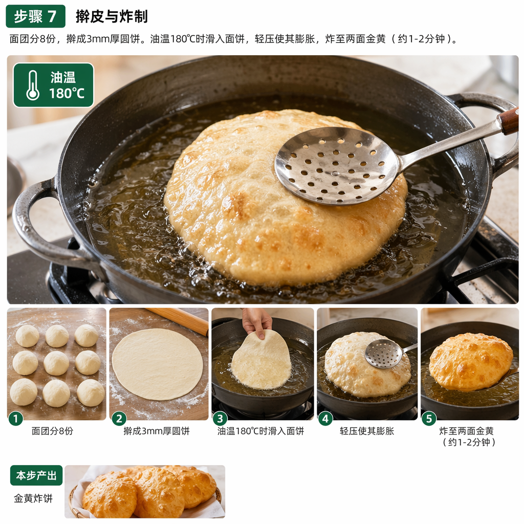 Step 7: Roll and fry
