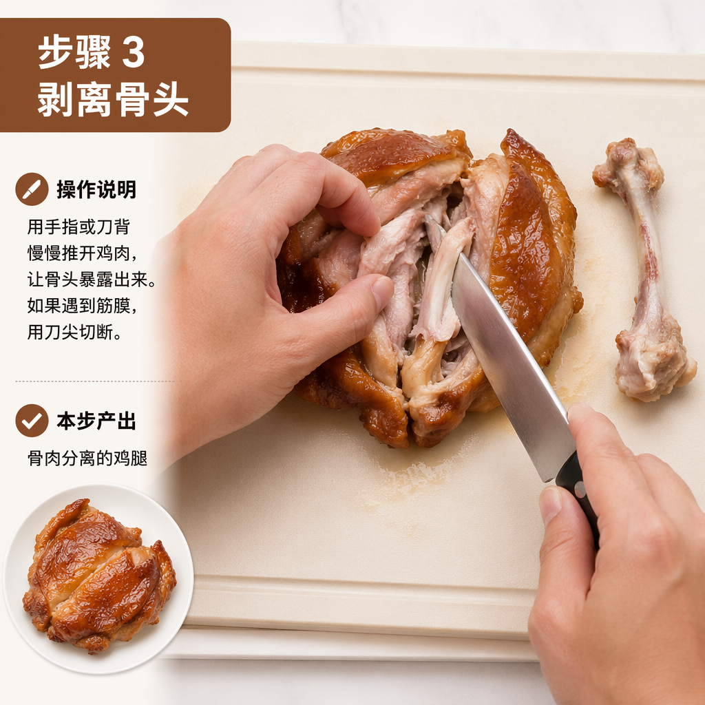 Step 3: Separate the bone