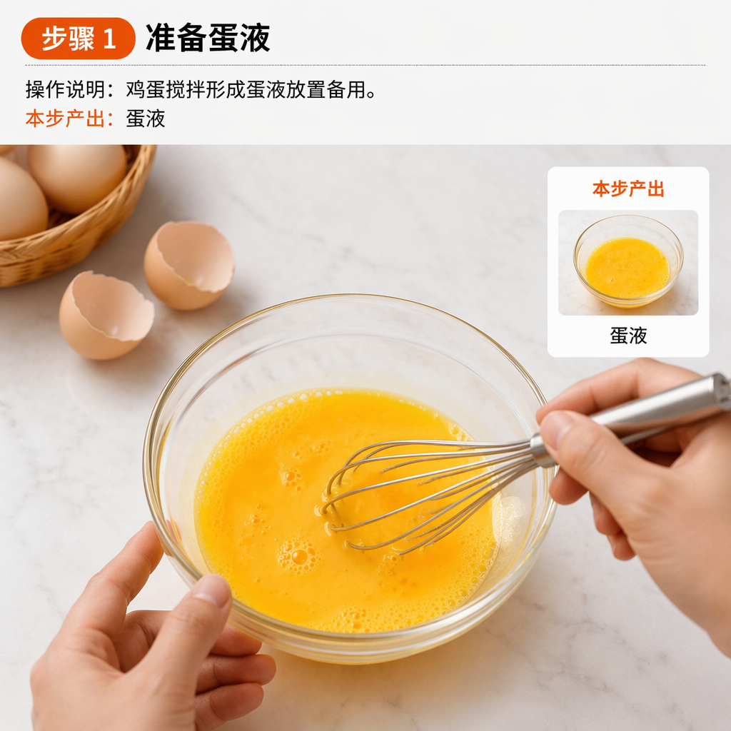 Step 1: Prepare the Egg Wash