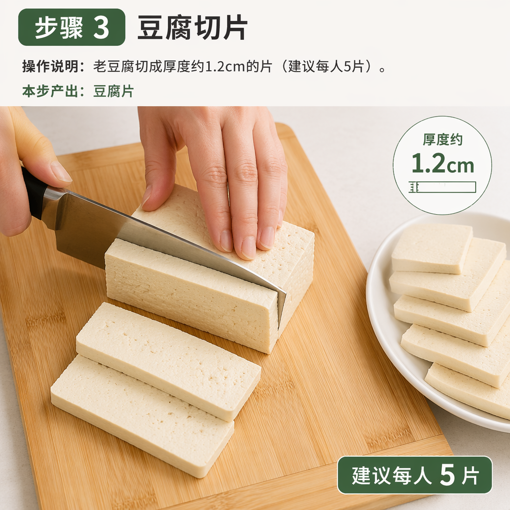 Step 3: Slice the Tofu