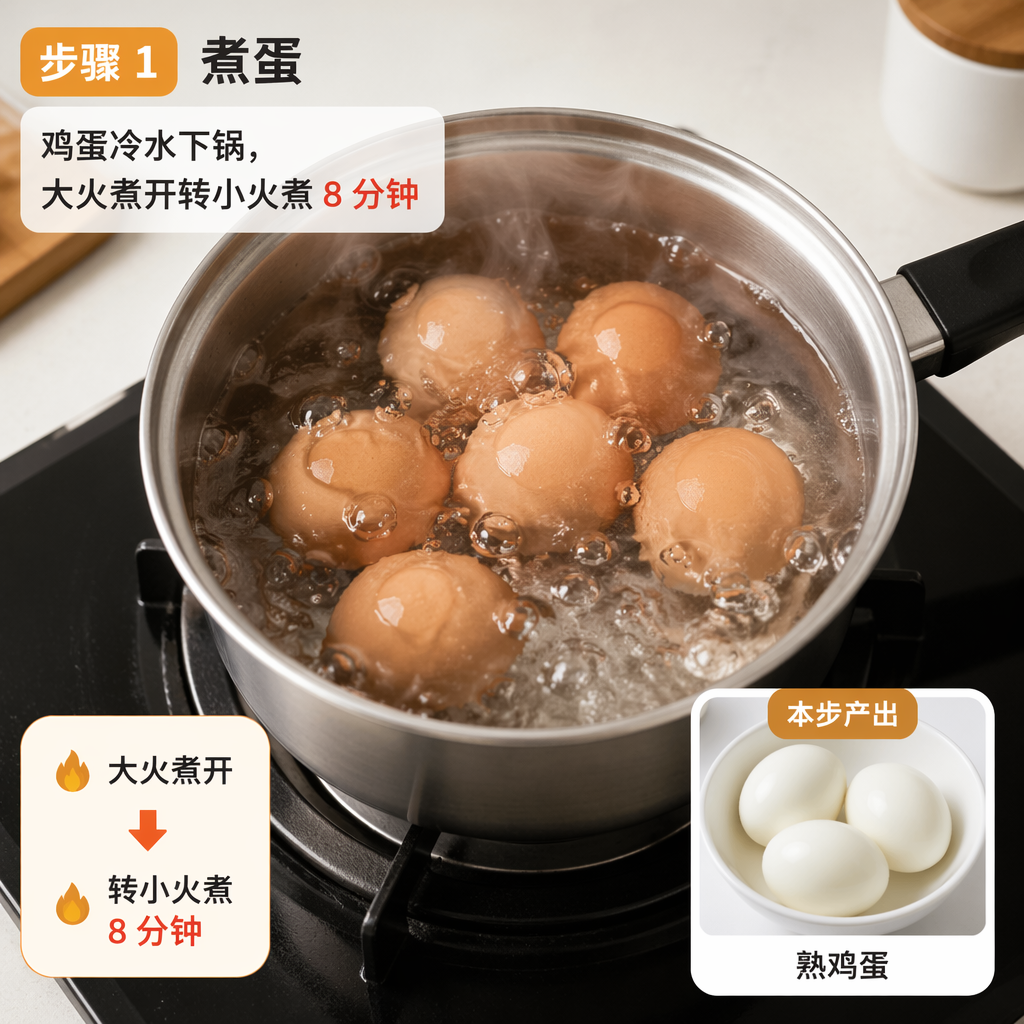Step 1: Boil the Eggs