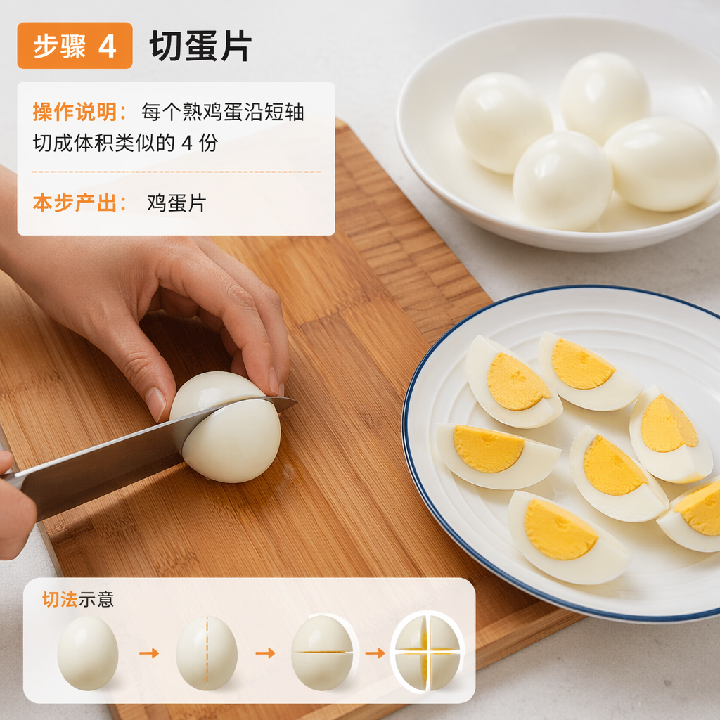Step 4: Slice the Eggs