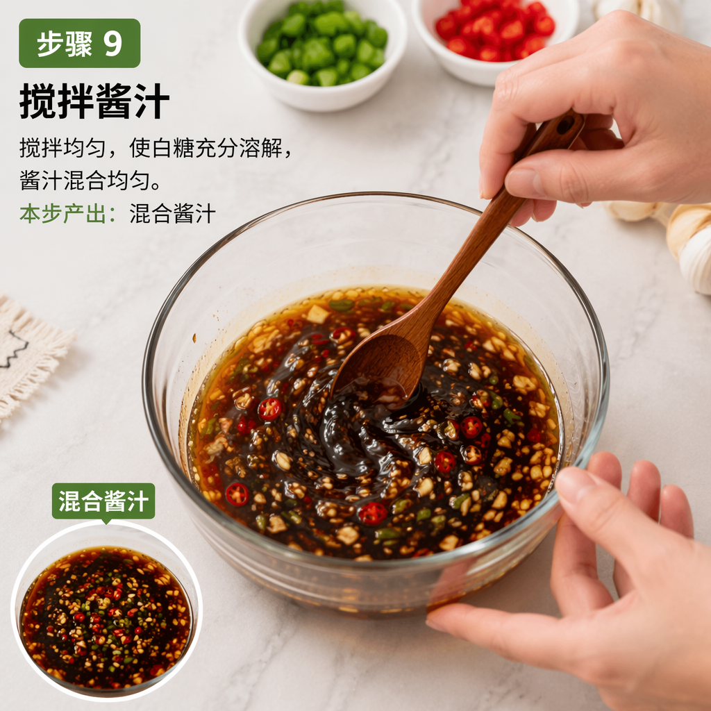 Step 9: Stir the Sauce
