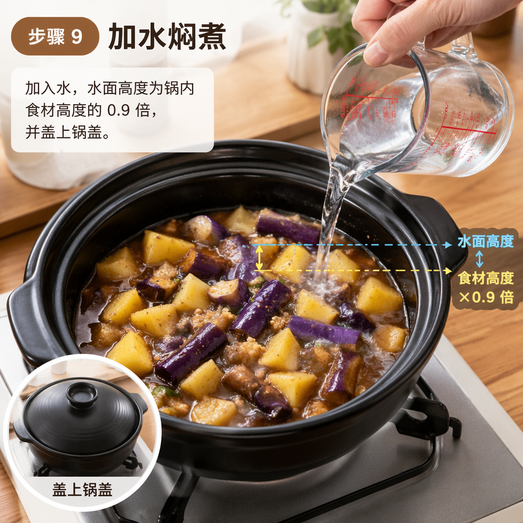 Step 9: Add Water and Simmer