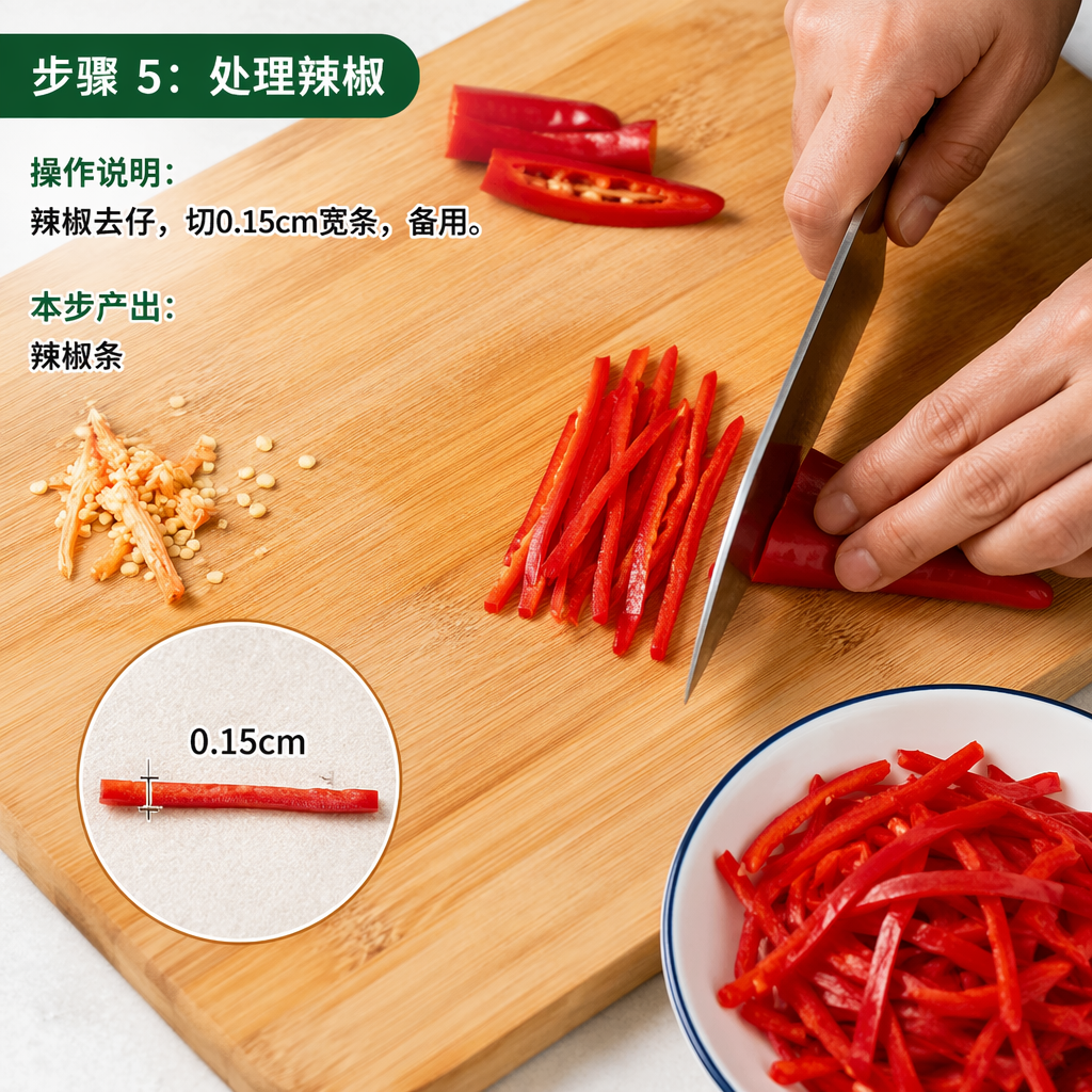 Step 5: Prepare the Chili Peppers
