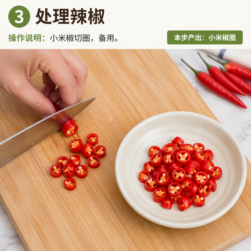 Step 3: Prep the Chilies