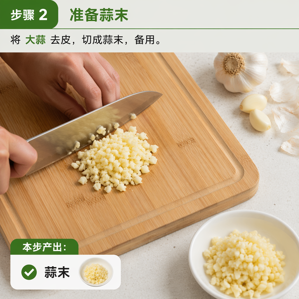 Step 2: Prepare the Minced Garlic