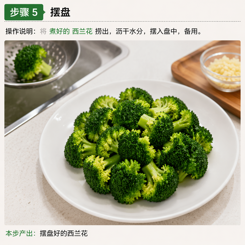 Step 5: Plate the Broccoli