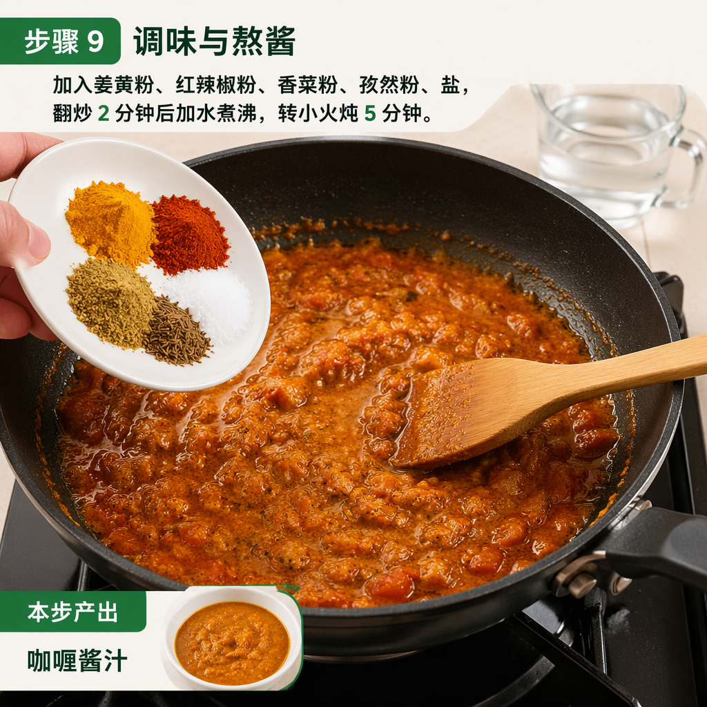 Step 9: Season and Simmer the Sauce