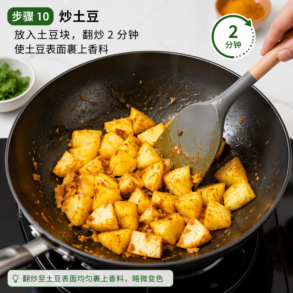 Step 10: Sauté the Potatoes