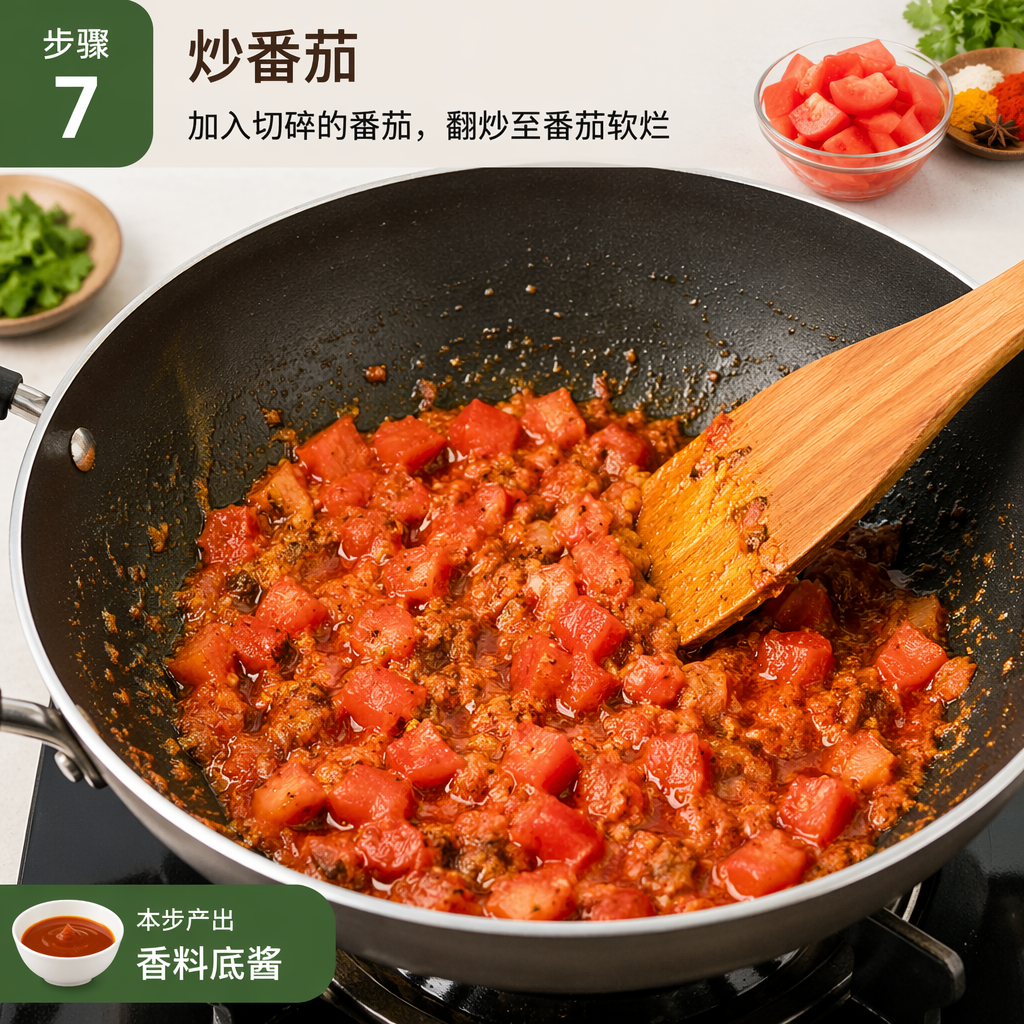Step 7: Sauté the Tomato